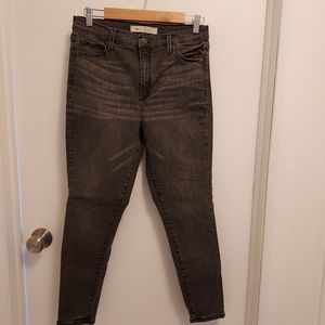 Gap, 31 short, super skinny high rise, dark grey